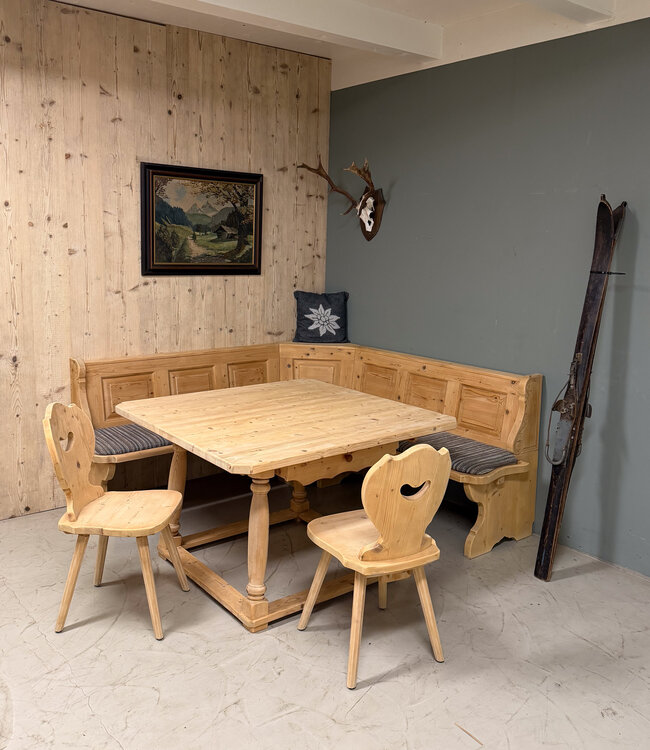 Austrian Alpine Stube seating area