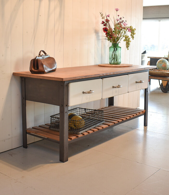 Vintage baker's workbench