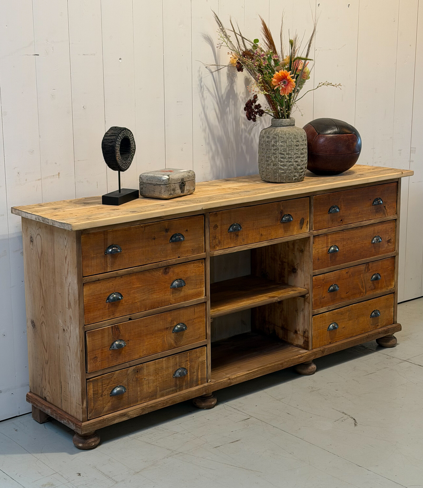 Industrial chest of drawers - Vintage sideboard - Wall unit - Oldwood ...