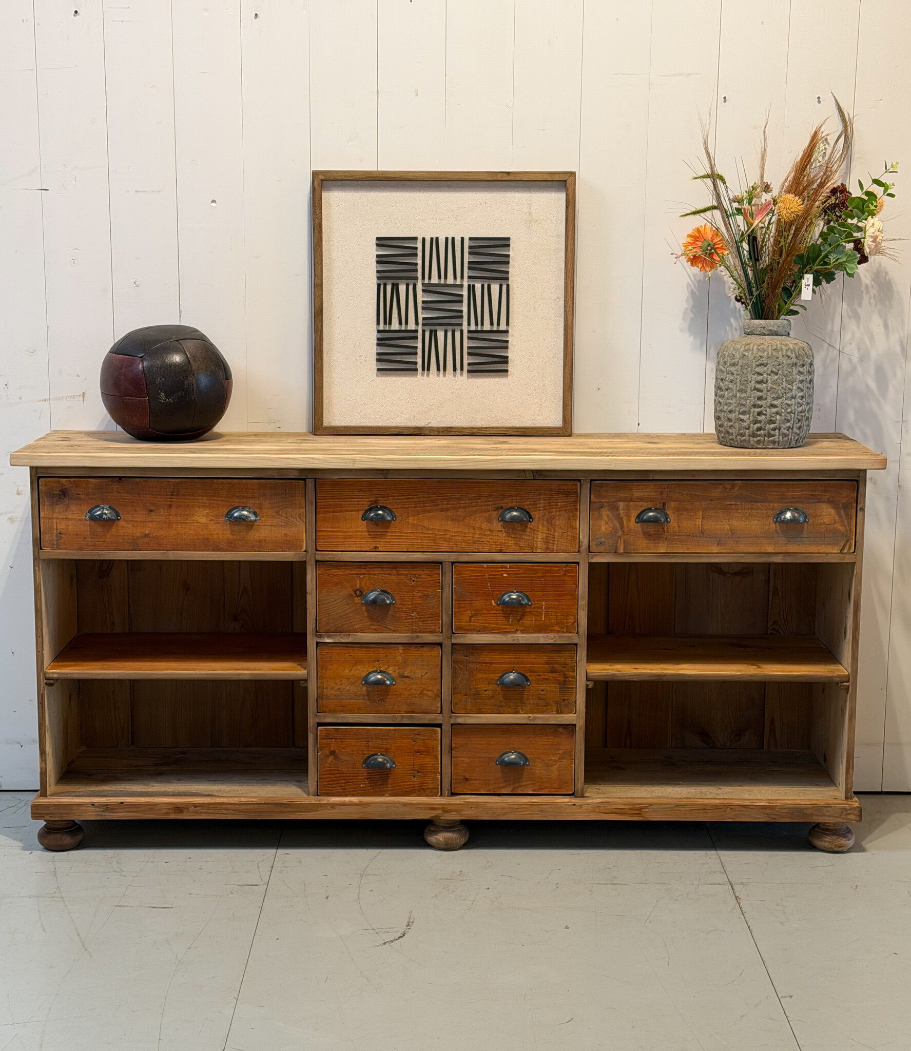Chest of drawers made from reclaimed wood - Wall cabinet with drawers ...