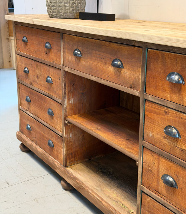 Wooden sideboard with drawers