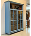 Vintage blue display cabinet