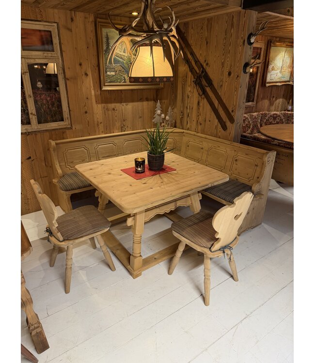 Stube set | Corner sofa with table and chairs | Austrian seating area