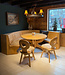 Round seating area | Vintage Alpen Stube set | Round seating area with table and chairs