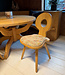 Round seating area | Vintage Alpen Stube set | Round seating area with table and chairs