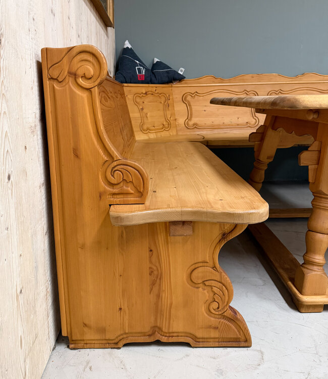 Austrian Alpine Stube seating area