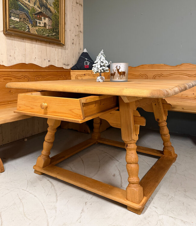 Austrian Alpine Stube seating area