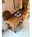 Industriele houten werkbank / dressoir