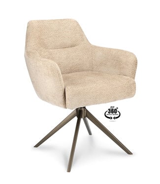 Oldwood Levi armchair – Movie Desert swivel dining chair