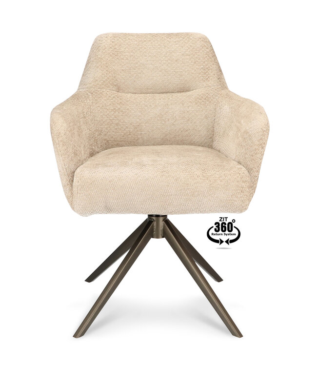 Levi armchair – Movie Desert swivel dining chair