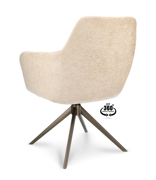 Levi armchair – Movie Desert swivel dining chair