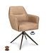 Levi armchair – Bull Liver swivel dining chair