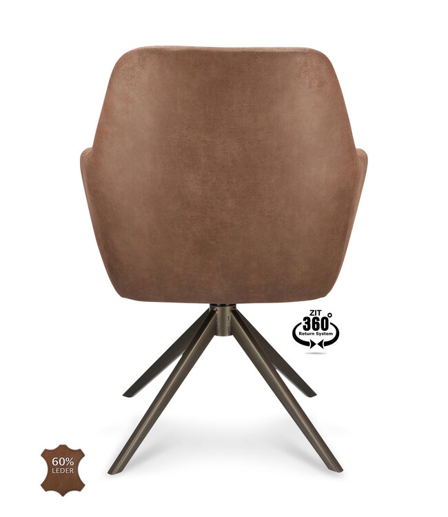 Levi-Sessel – Bull Brown Drehstuhl