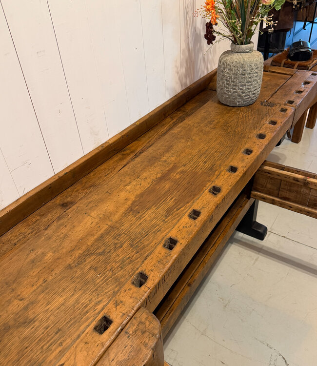 Werkbank des Schreiners aus Holz