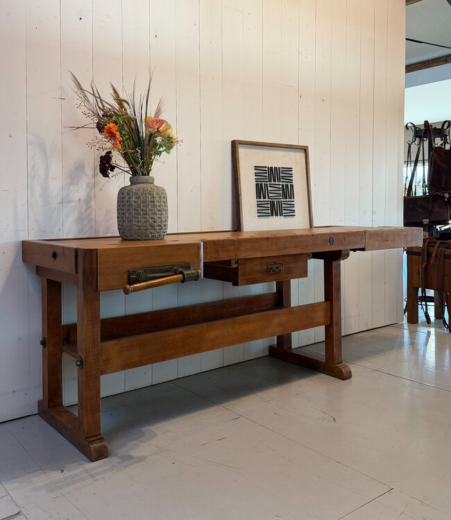 Vintage houten Ulmia Ott werkbank