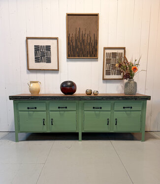 Oldwood Green industrial workbench