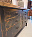 Industrieel houten dressoir met lades