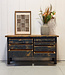Industrielles Sideboard aus Holz mit Schubladen