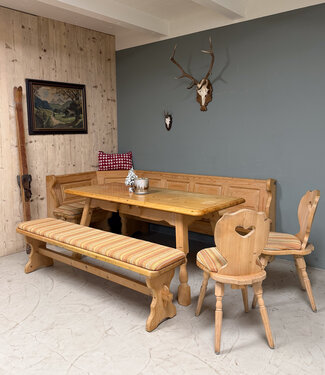 Oldwood Stube set | Hoekbank met tafel en stoelen | Oostenrijkse zithoek