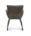 Lucy armchair – dining chair with wheels - Movie Taupe