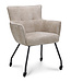 Lucy armchair – dining chair with wheels - Movie Desert