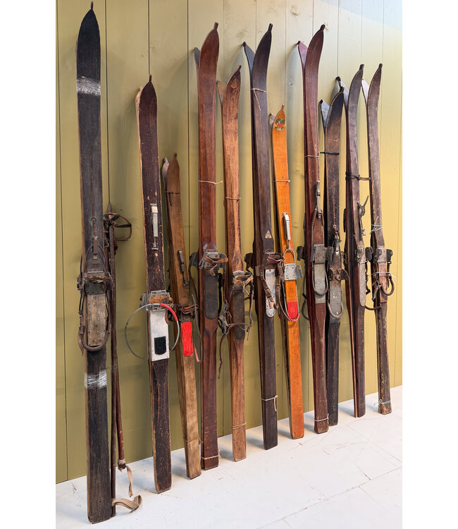 Vintage skis | Antique skis | Old wooden skis