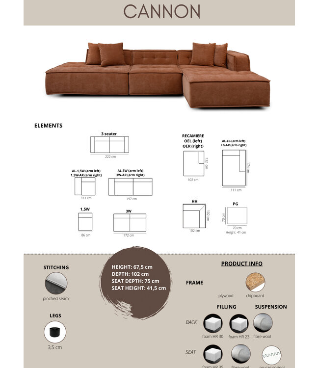 Loungebank Cannon | Het Anker