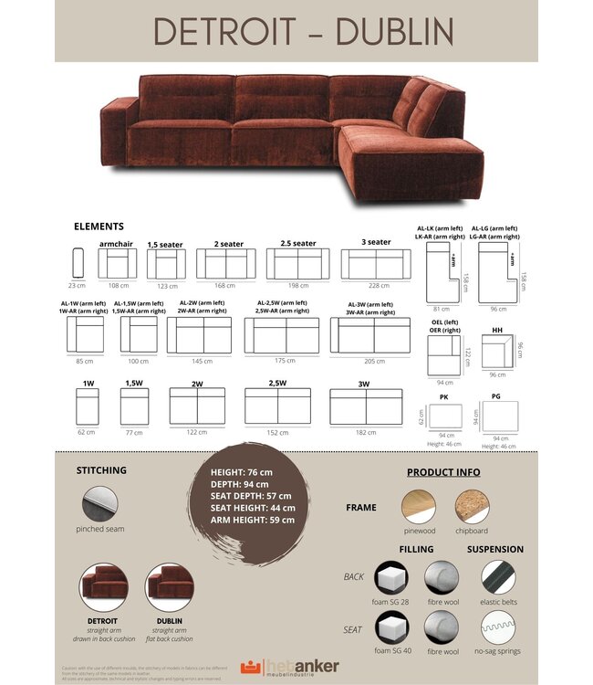 Loungebank Detroit | Het Anker