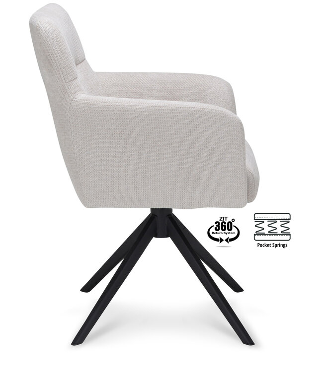 Eetkamerstoel Toby - Mito Natural