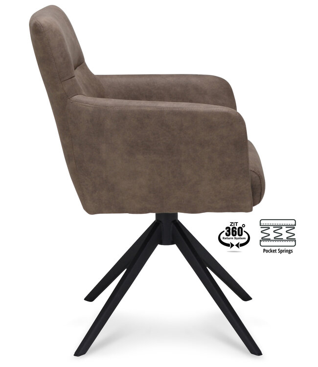 Toby Dining Chair - Cowboy Stone