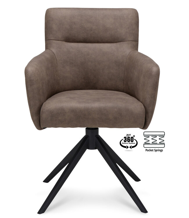 Toby Dining Chair - Cowboy Stone