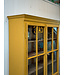 Vintage yellow display cabinet