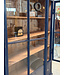 Vintage-Buffetschrank aus Holz mit altem Glas | Vitrine