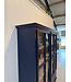 Vintage-Buffetschrank aus Holz mit altem Glas | Vitrine