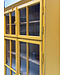 Wooden china cabinet - yellow