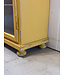 Wooden china cabinet - yellow