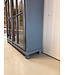 Wooden china cabinet - grey-blue