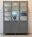Gray display case Utrecht | Custom steel display case