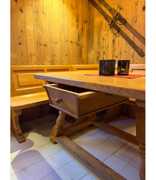 Eiken Oostenrijkse hoekset - Alpen Stube set