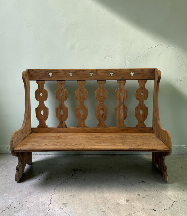 Vintage wooden bench | Antique wooden bench