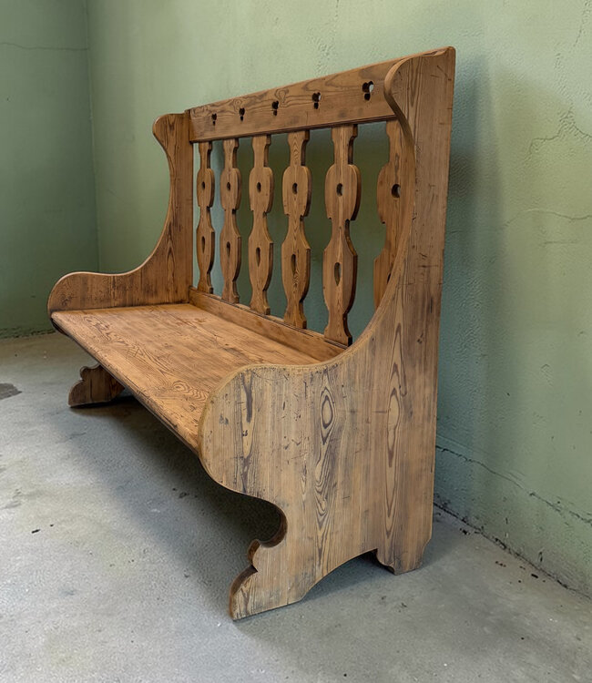 Vintage wooden bench | Antique wooden bench