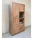 Custom barnwood wall cabinet | Cabinet made of old wood from the Alps