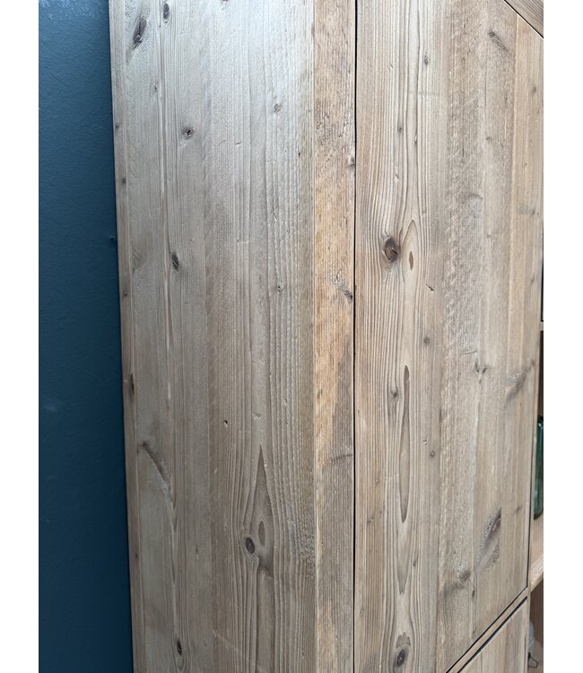 Custom barnwood wall cabinet | Cabinet made of old wood from the Alps