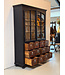 Black display cabinet with 12 drawers | Buffet cabinet
