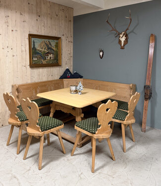 Oldwood Oostenrijkse Alpen eethoek  / Stube set