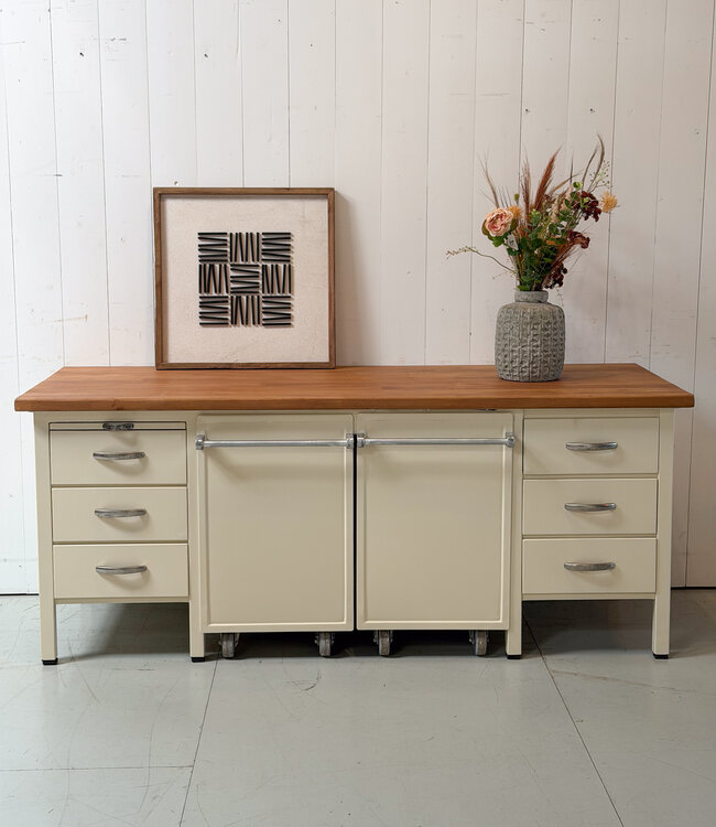 Vintage baker's workbench