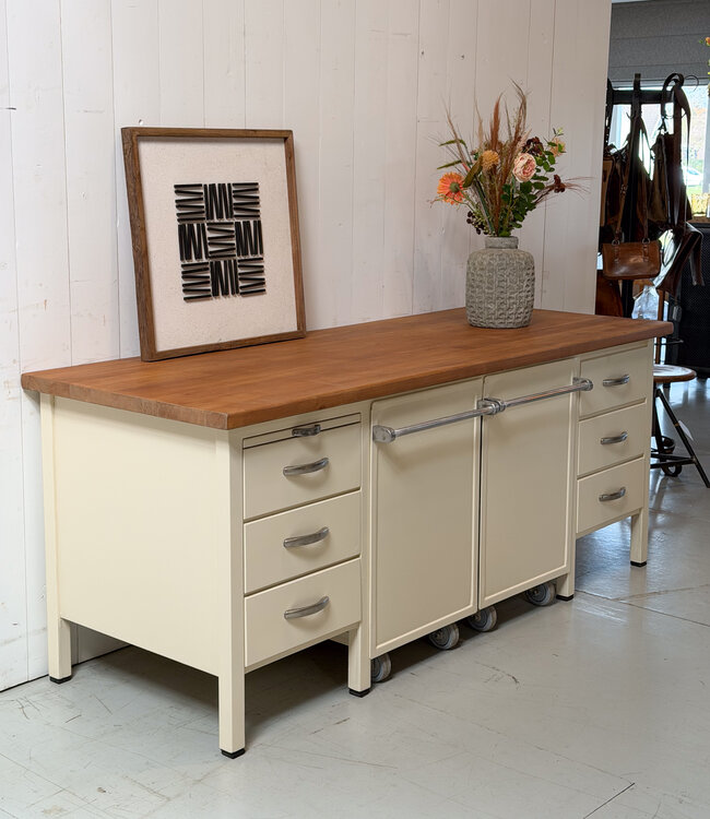 Vintage baker's workbench