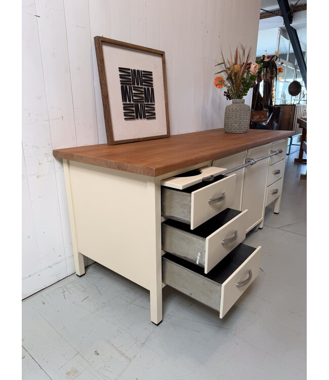 Vintage baker's workbench