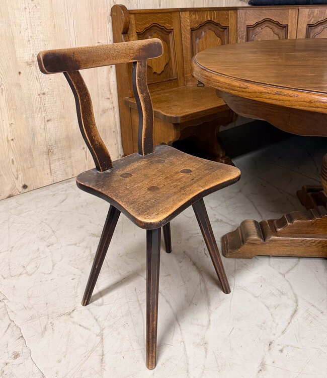 Oostenrijkse Stube set | Eethoek eiken rondzit