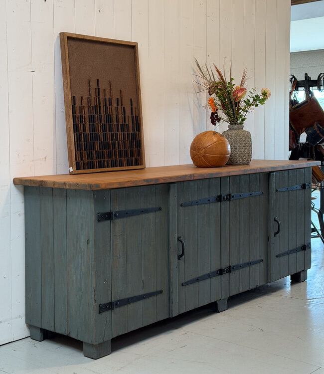 Vintage wooden workbench